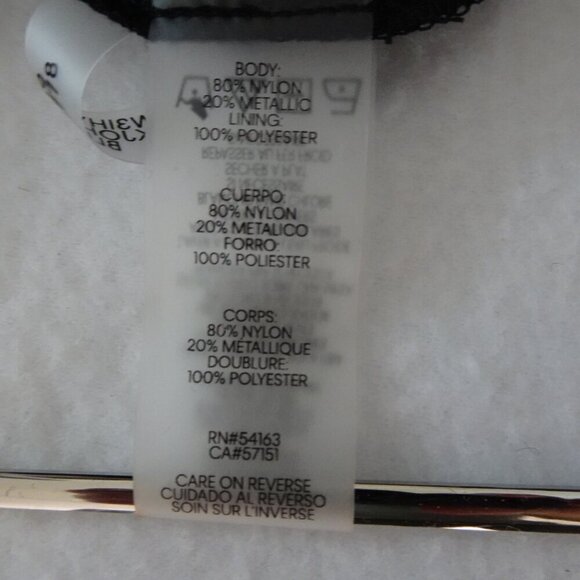 Calvin Klein Sparkle Top Women's Plus Size 2X Black Diamond Dust Sheer Sleeves - Picture 8 of 9